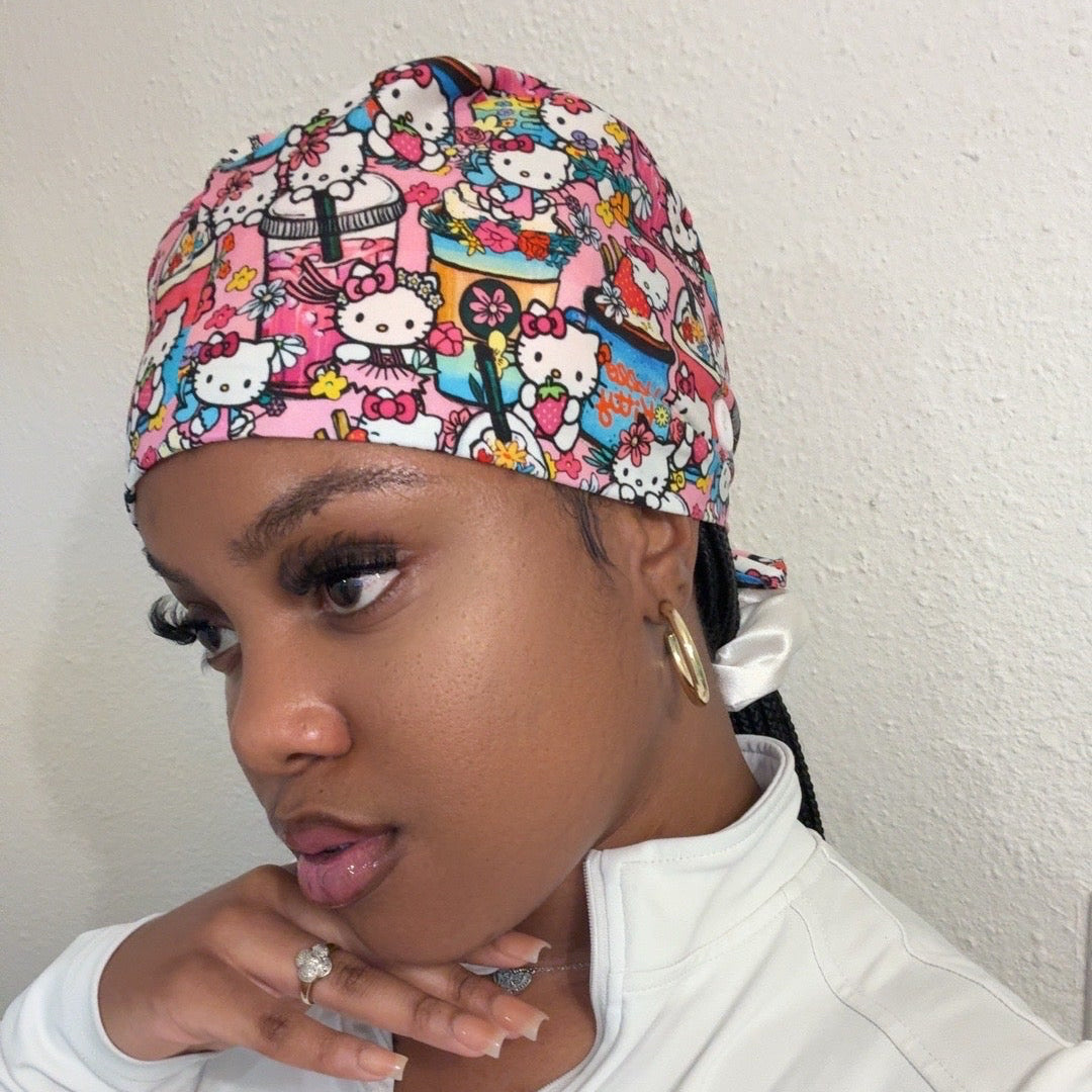 HK Tie Back Scrub Cap