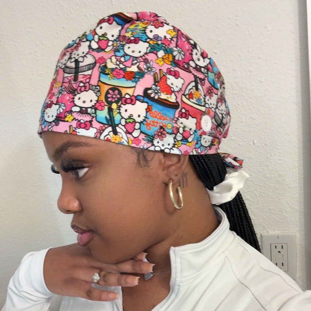 HK Tie Back Scrub Cap