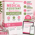 Medical Assistant Need-to-Know Flashcards | 616 Cards| Digital